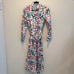 Boden Floral Long Sleeve Dress